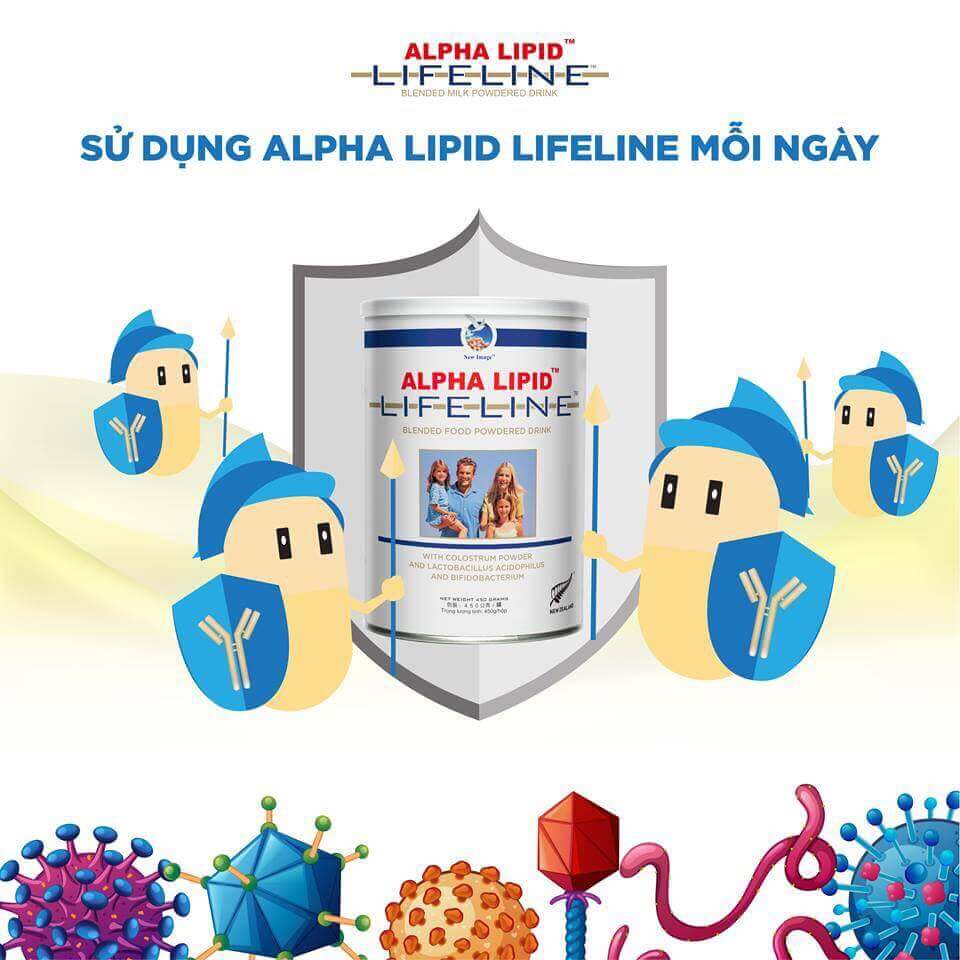 Sử dụng sữa non Alpha Lipid Lifeline mỗi ngày