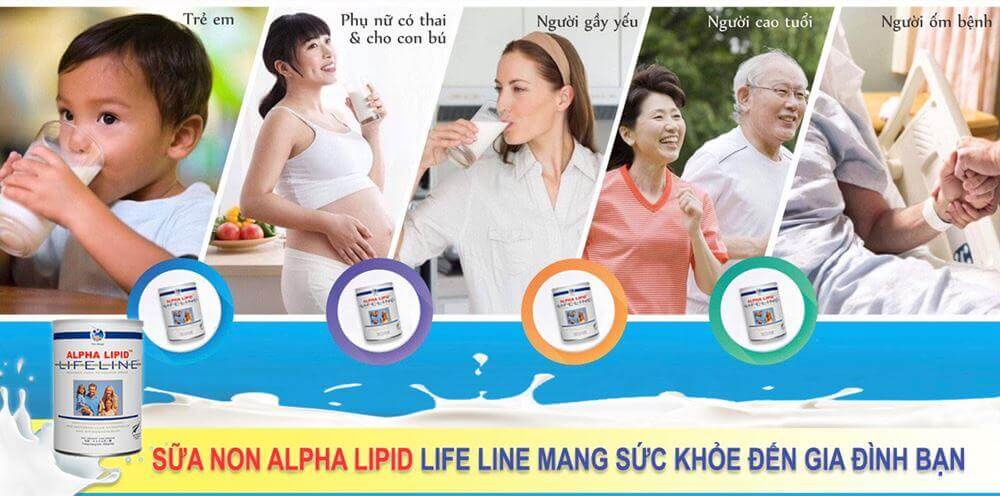 Sữa non Alpha Lipid Lifeline mang sức khỏe đến mọi thành viên trong gia đình